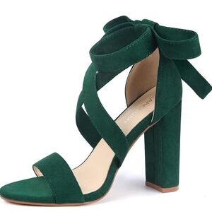 Carcuume Chunky Strappy Heels